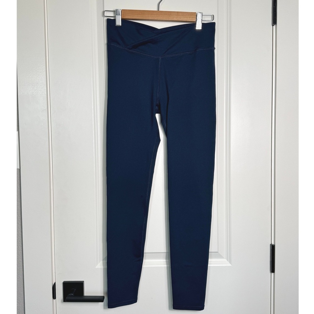 Fabletics Oasis PureLuxe Navy Blue High‎ Waisted Cross Over Leggings Size S